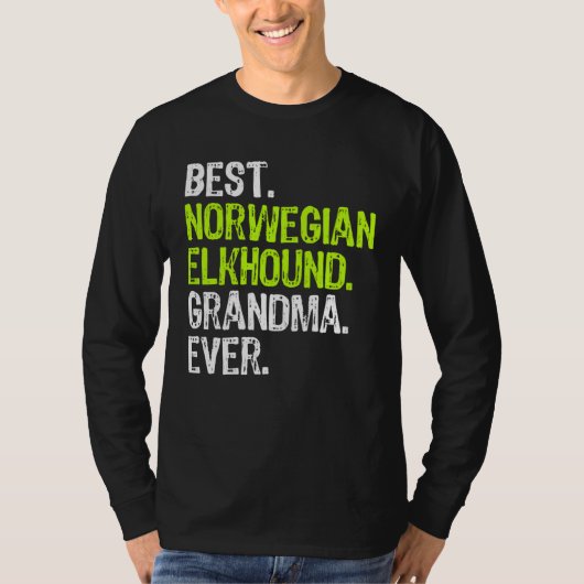 Best Norwegian Elkhound Grandma Ever Dog T-shirt (Voorkant)