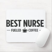 Best Nurse Fueled by Coffee Mouse Pad Muismat (Met muis)