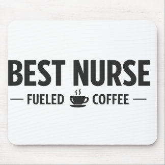 Best Nurse Fueled by Coffee Mouse Pad Muismat