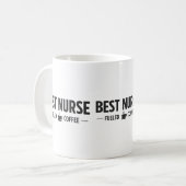 Best Nurse Fueled by Coffee Mug (Devant gauche)