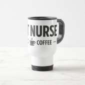 Best Nurse Fueled by Coffee Travel Mug (Devant droit)