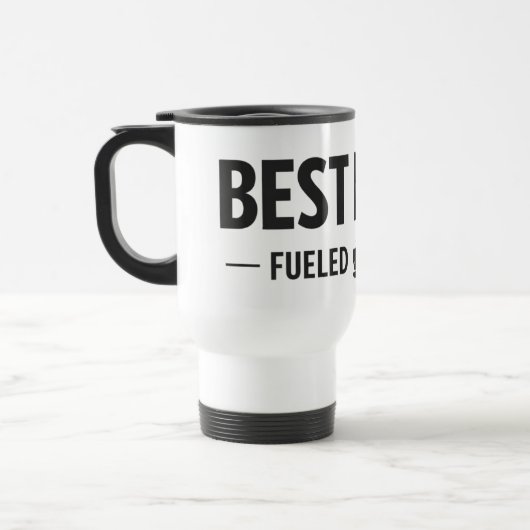 Best Nurse Fueled by Coffee Travel Mug (Gauche)