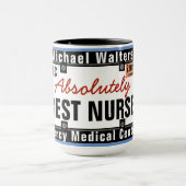 Best Nurse Mok Funny License Bord (Midden)