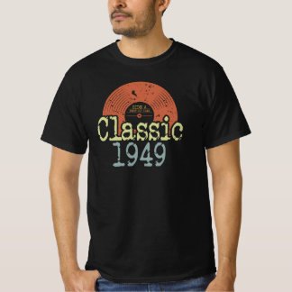 Best of 1949 Classic Vinyl, geboren in 1949 verjaa T-shirt