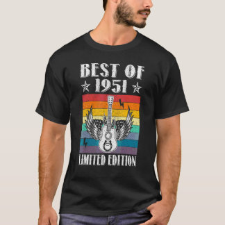Best of 1951 71st Birthday 71 Years old T-shirt