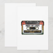 Best of 1954 Cassette Funny Birthday Gift Kaart (Voorkant / Achterkant)