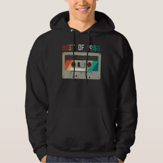 Best of 1955 Cool Birthday  Retro Music CAS Hoodie