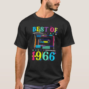 Best of 1966 Birthday Retro Birth Year Cassette Ta T-shirt