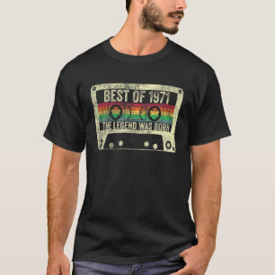 Best of 1971 50th Birthday Gift 50 Years Old Retro T-shirt