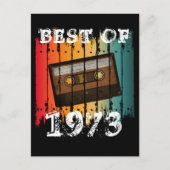 BEST OF 1973 Aangepaste VINTAGE CASSETTEBANDJE Briefkaart (Voorkant)