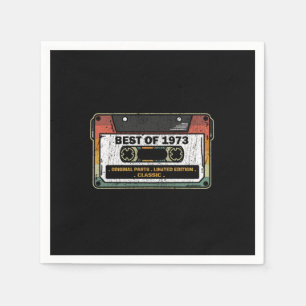 Best of 1973  Cassette Funny Birthday Gift Servet