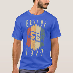Best of 1977 45 Year Old Gifts Cassettebandje 45th T-shirt