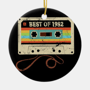 Best of 1982 40 Year Old Mannen Women 40th Keramisch Ornament