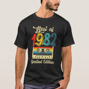 Best of 1982 Retro Birthday Party Cassette T-shirt