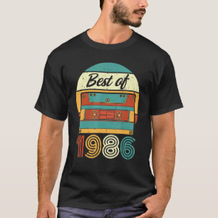 Best of 1986 36th Birthday Cassettebandje 36 Years T-shirt