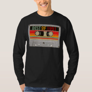 Best of 1991 Mixtape Cassettebandje 31st Birthday T-shirt