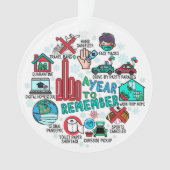 Best of 2020 Herdenking Funative Acrylic Kerstmis Ornament (voorkant)