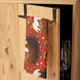 Best of Christmas pudding holiday tea towel Theedoek