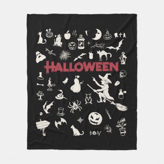 Best of Halloween Fleece Deken (Voorkant)