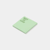 Best of Luck Clovers Greeting Post-it® Notes (Schuin)