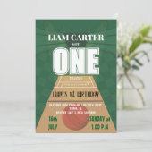 Best one First Birthday Invitation (Debout devant)