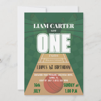 Best one First Birthday Invitation Kaart