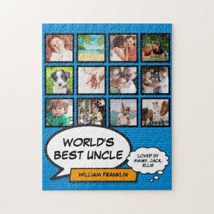 Best oom 12 Foto Blue Fun Comic Book Modern Legpuzzel