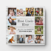 Best oom Ever 12 Photo Collage Fotoplaat (Voorkant)