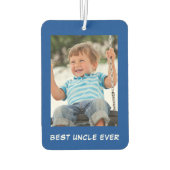 Best oom Ever Blue - Aangepaste foto's Luchtverfrisser (Achterkant)