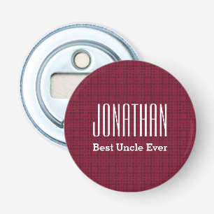Best oom Ever Custom Name Round Bottle Open V8 Button Flesopener