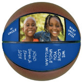 Best oom Ever Photo Blue Basketbal (Voorkant)