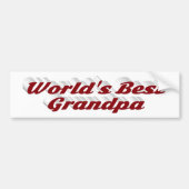 Best opa burgundy text bumpersticker (Voorkant)