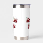 Best opa burgundy text geïsoleerde drinkbeker (Links)