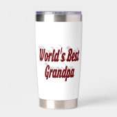 Best opa burgundy text geïsoleerde drinkbeker (Achterkant)