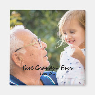 Best opa Ever Custom Foto Grandchildren Love Magneet