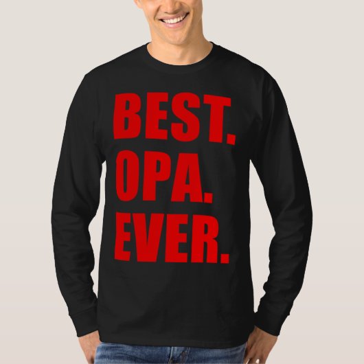 Best Opa Ever German Grandfather T-shirt (Voorkant)