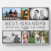 Best opa Rustic Gray Wood 6 Foto Collage Fotoplaat (Voorkant)