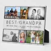 Best opa Rustic Gray Wood 6 Foto Collage Fotoplaat (Zijkant)