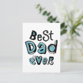 Best Pa Ever Typografie Briefkaart (Staand voorkant)