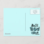 Best Pa Ever Typografie Briefkaart (Achterkant)