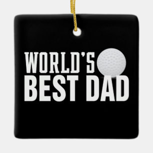 Best Pa Typography Golf ter wereld ORNAMENT