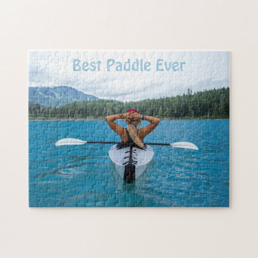 Best Paddle Ever Custom Photo Kayak Legpuzzel (Horizontaal)