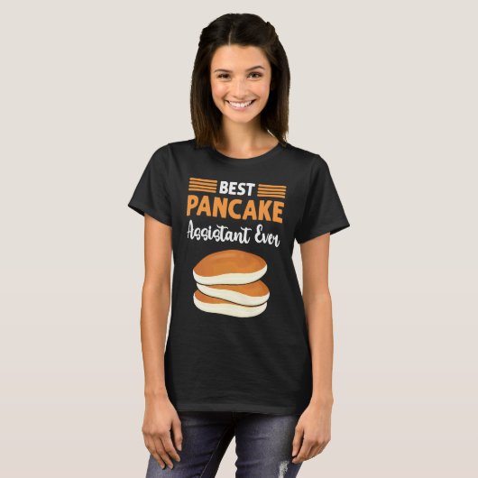 Best Pancake Assistant Ever Flapjack Pancake Maker T-shirt (Voorkant volledig)