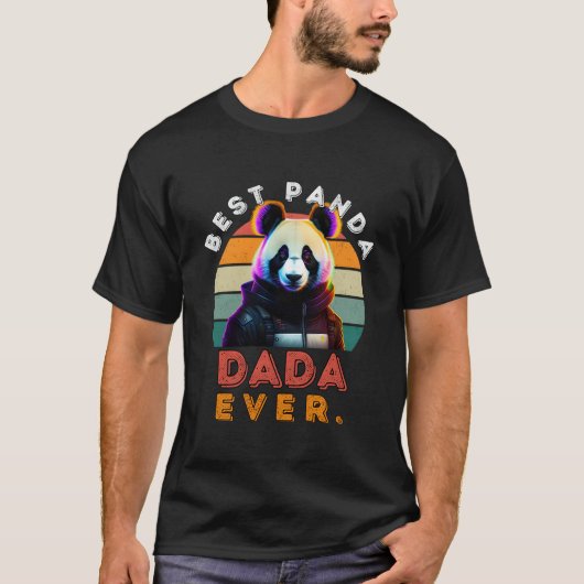 Best Panda Dada Ever Cyberpunk Panda T-shirt (Voorkant)