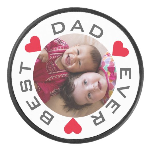 Best Pap Ever Photo Hockey Puck (Voorkant)