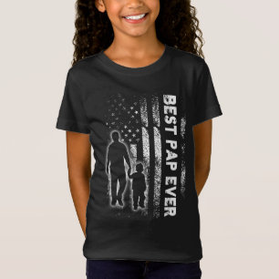 Best Pap Ever USA Flag Vaderdag Grandpa Gift T-shirt