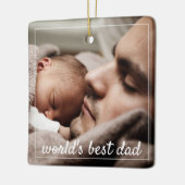 Best Pap Photo van de wereld Keramisch Ornament (Links)