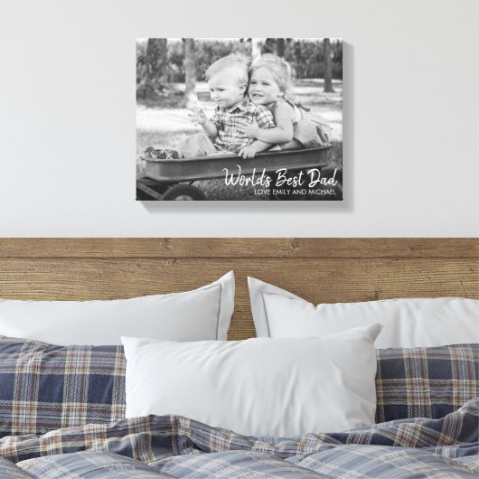 Best Pap Vaderdag Canvas afdrukken (Insitu (Slaapkamer))