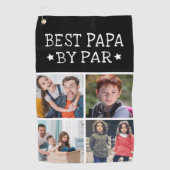 Best Papa door foto's kopiëren Golfhanddoek (Voorkant)