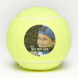 Best Papa Ever Creëer Je eigen foto Tennisballen